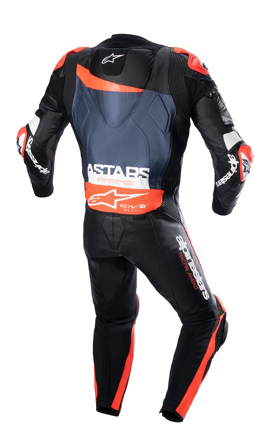 ALPINESTARS GP Plus v4 Leather Suit - Black/Red Fluo/Blue - US 46 / EU 56 3150523135756