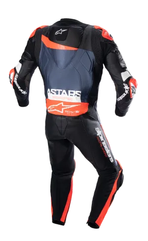 ALPINESTARS GP Plus v4 Leather Suit - Black/Red Fluo/Blue - US 46 / EU 56 3150523135756