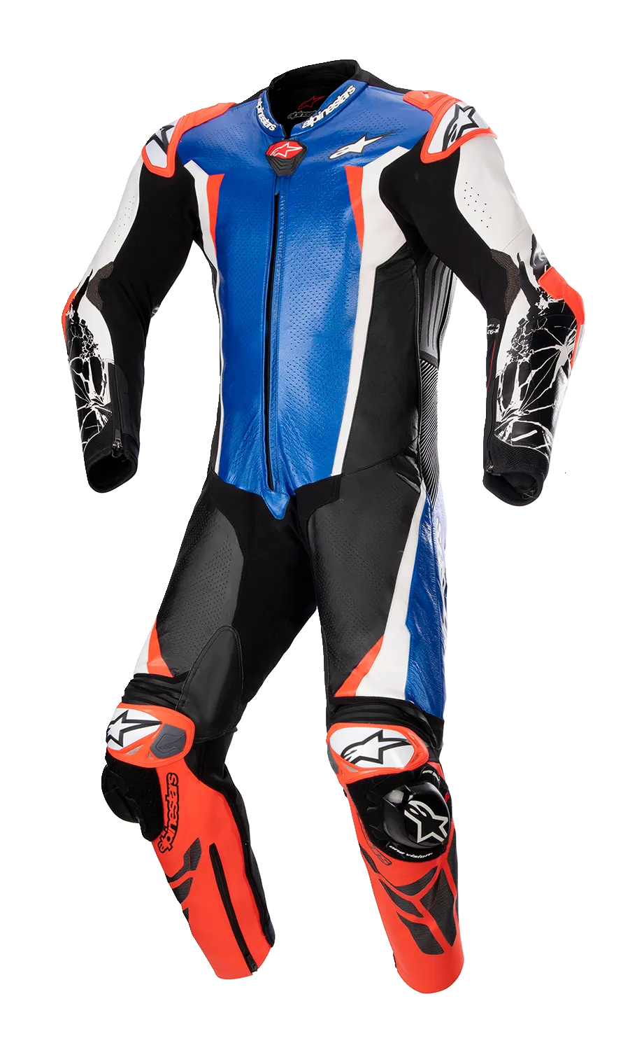 ALPINESTARS Racing Absolute v2 Leather Suit - Black/Blue/White/Red - US 46 / EU 56 3156323718356