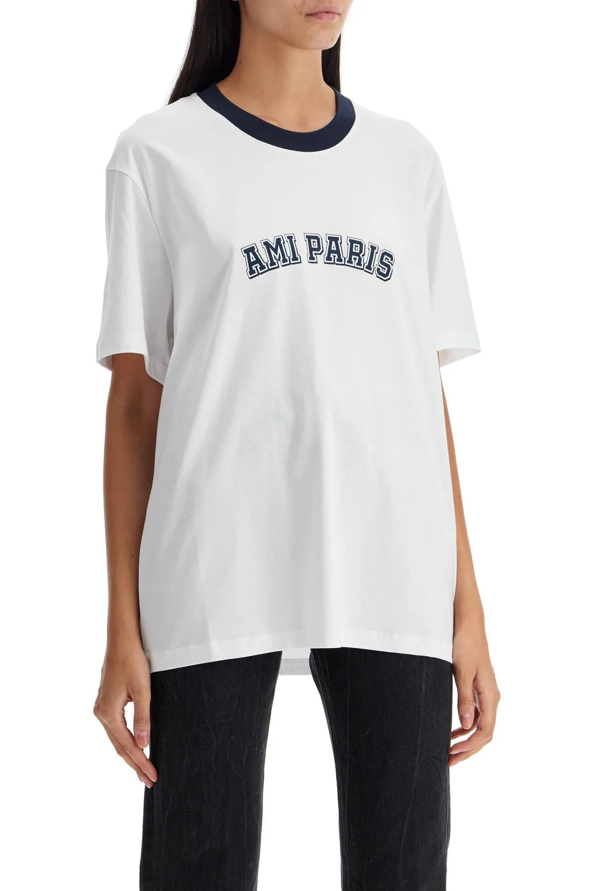 Ami Alexandre Matiussi T-Shirt With Logo Print