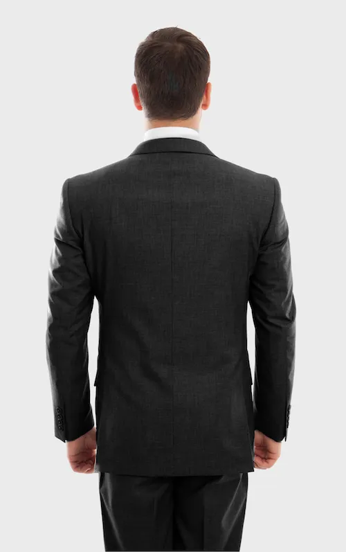 Black Wool Twill Modern Fit Suit