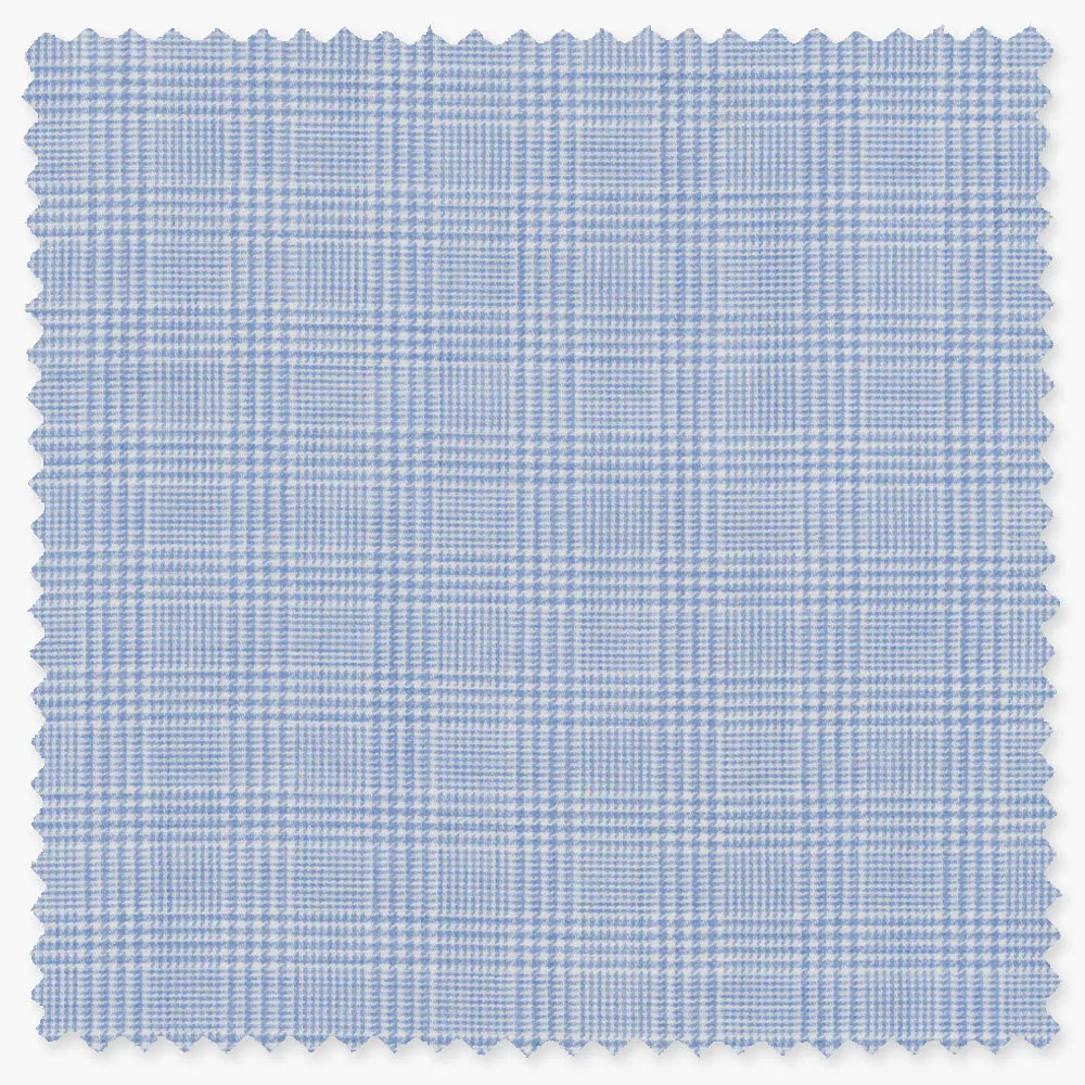 Blue Cashmere Houndstooth