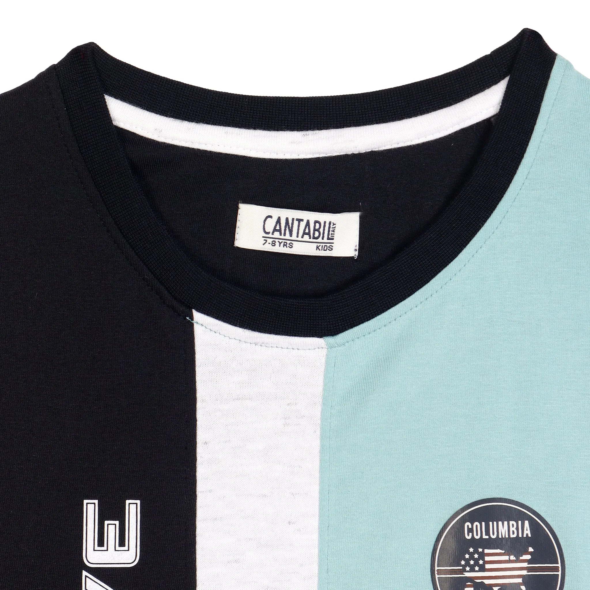 Boys Casual Light teal Half Sleeve  T-Shirt