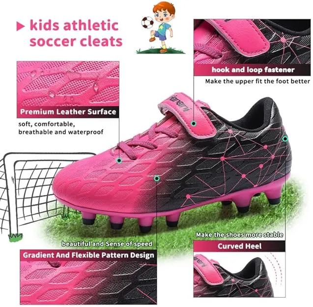 Boys Football Boots Shoes Kids Girls FG/AG Soccer Athletics Training Sport Running Shoes Profession Competition Teenager