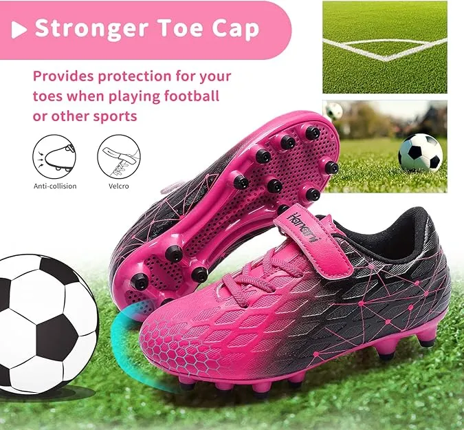 Boys Football Boots Shoes Kids Girls FG/AG Soccer Athletics Training Sport Running Shoes Profession Competition Teenager