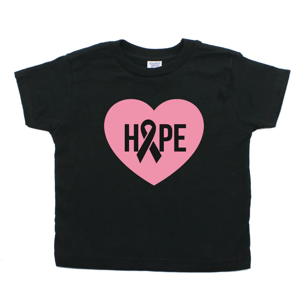 Breast Cancer Awareness Hope Heart Toddler T-Shirt