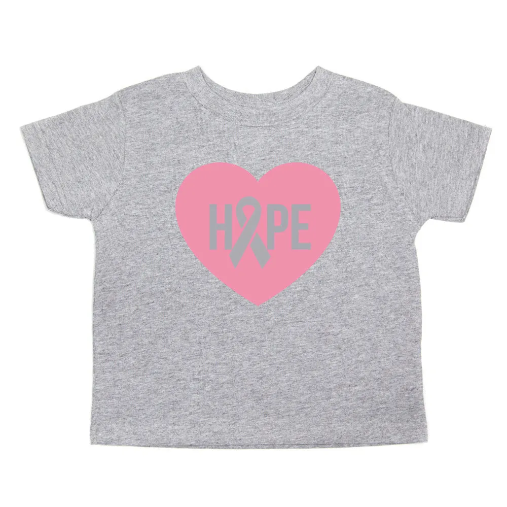 Breast Cancer Awareness Hope Heart Toddler T-Shirt