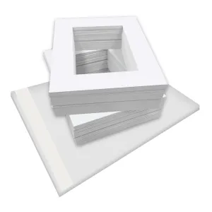 Bulk Mat Board Value Bundle - Ultimate White (100 Pack)