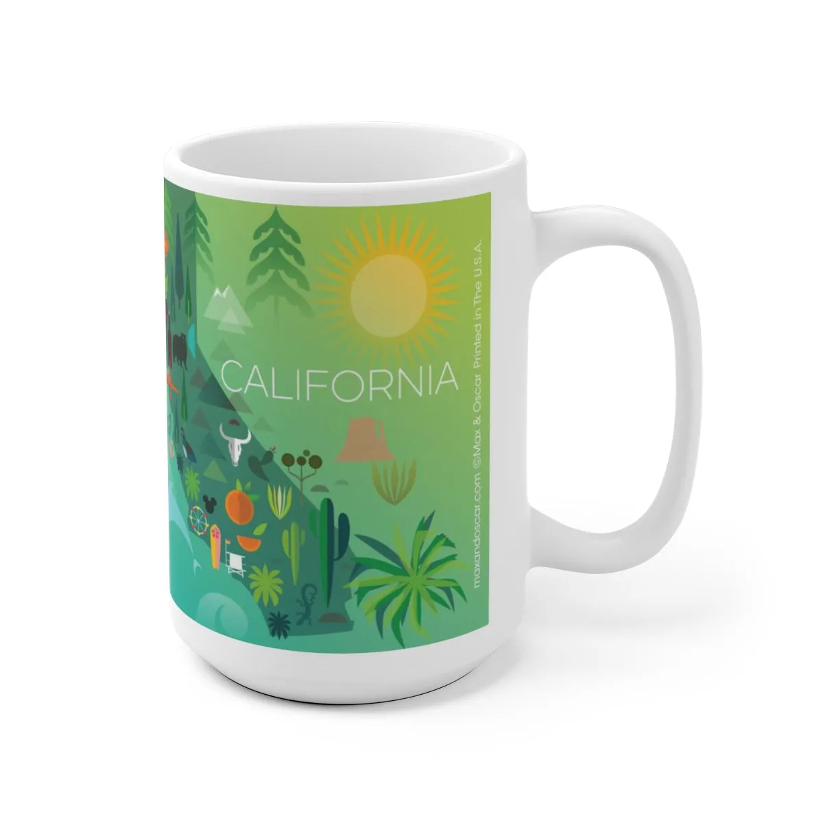 CALIFORNIA 11 OZ OR 15 OZ CERAMIC MUG