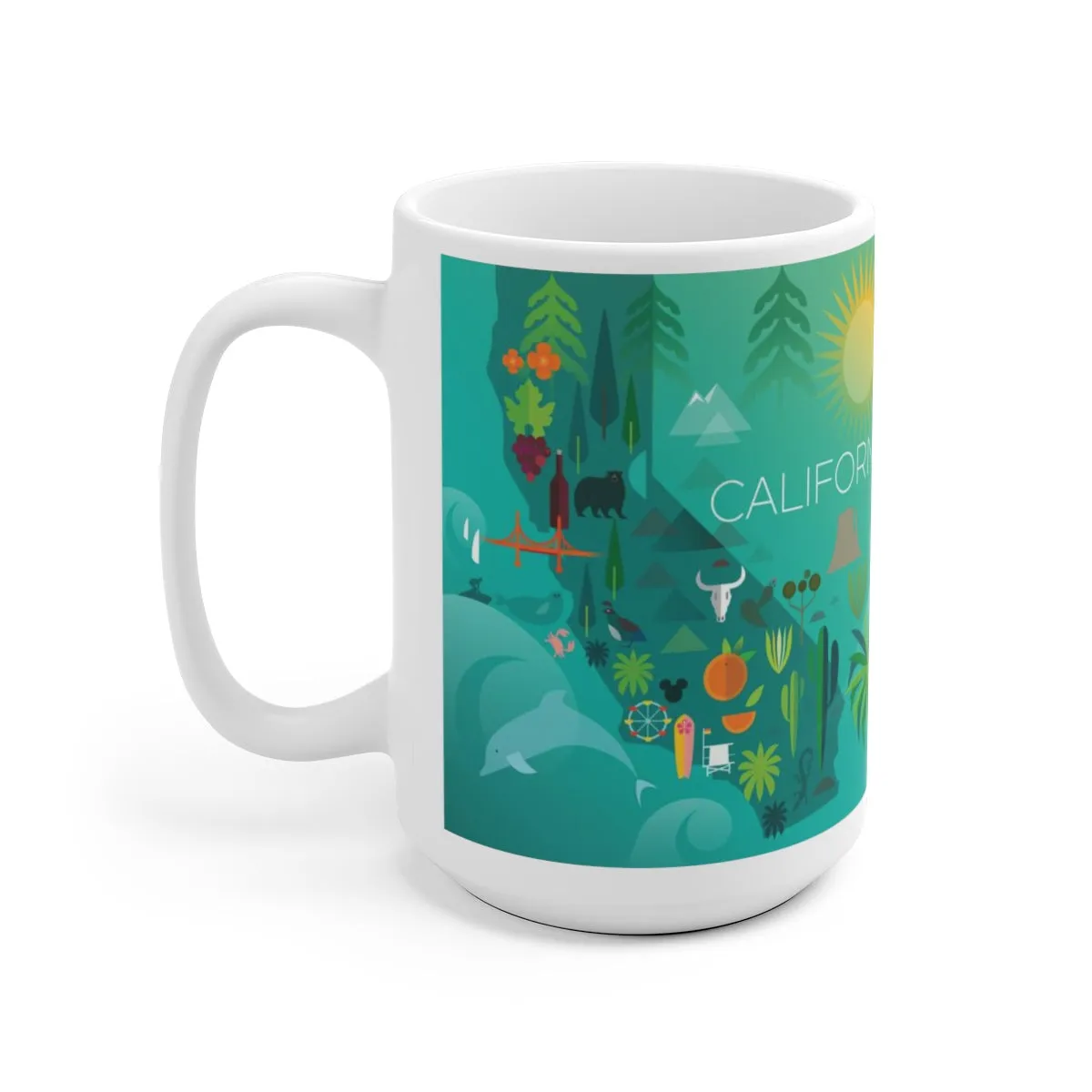 CALIFORNIA 11 OZ OR 15 OZ CERAMIC MUG