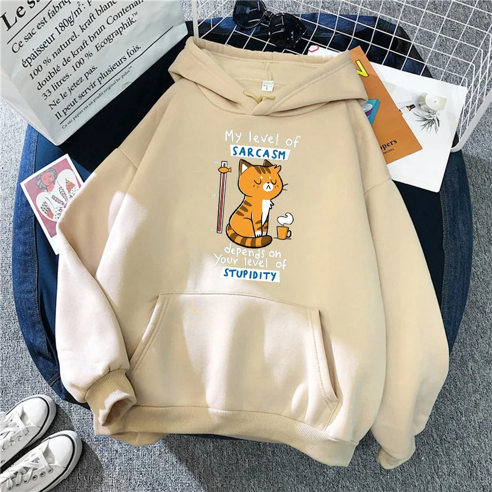 Cartoon Sloth Oversized Hoodie with Pockets