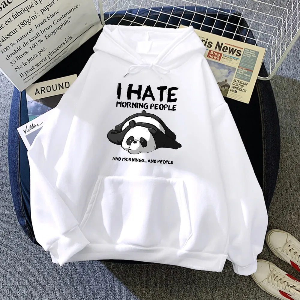 Cartoon Sloth Oversized Hoodie with Pockets