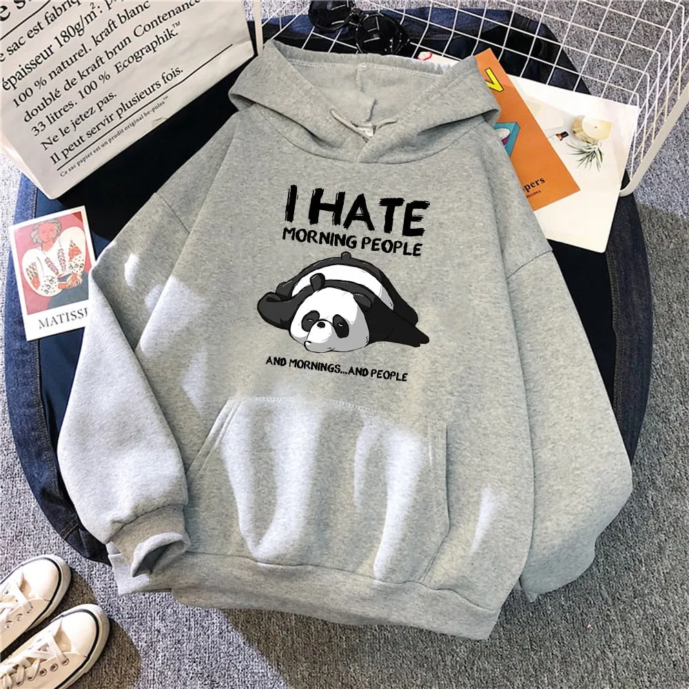 Cartoon Sloth Oversized Hoodie with Pockets