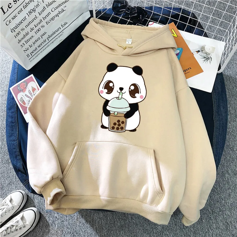 Cartoon Sloth Oversized Hoodie with Pockets