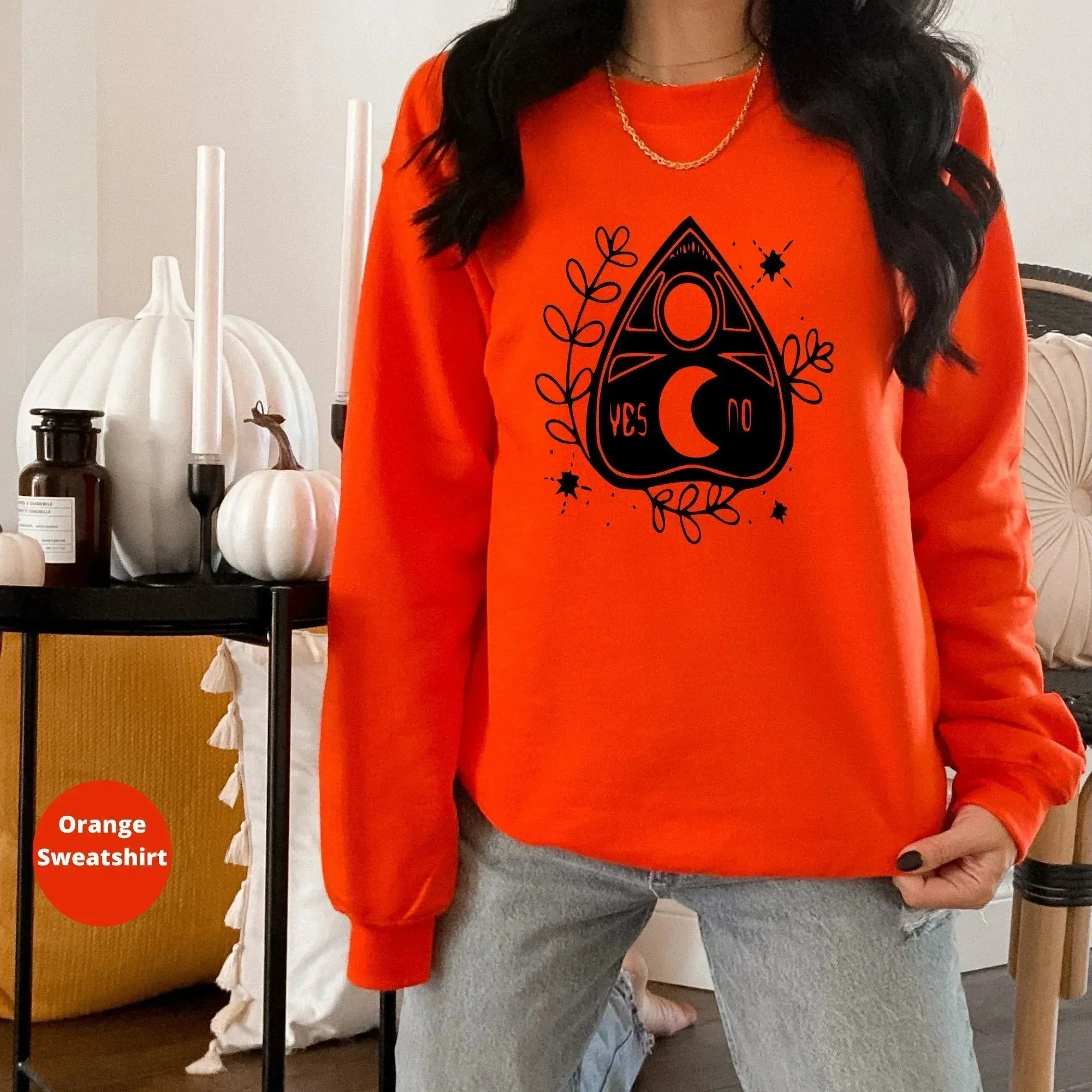 Celestial Hoodie, Moon Phases, Halloween Shirt, Halloween Sweatshirt, Cute Tarot Shirt, Fall Apparel, Halloween Crewneck, Witchy Vibes Tee