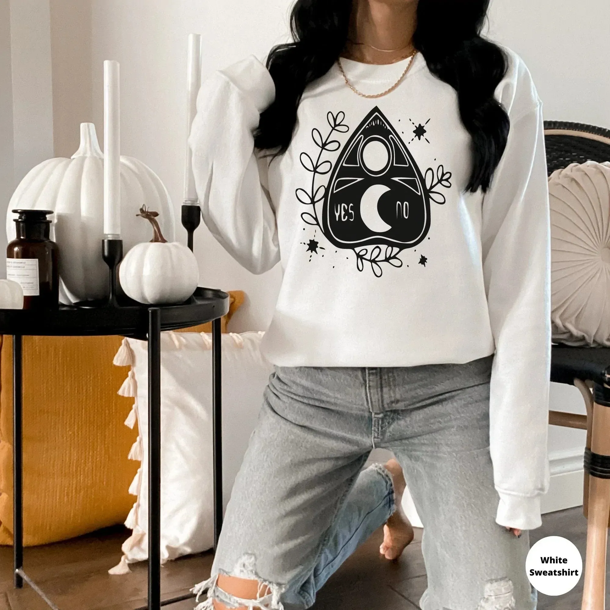 Celestial Hoodie, Moon Phases, Halloween Shirt, Halloween Sweatshirt, Cute Tarot Shirt, Fall Apparel, Halloween Crewneck, Witchy Vibes Tee