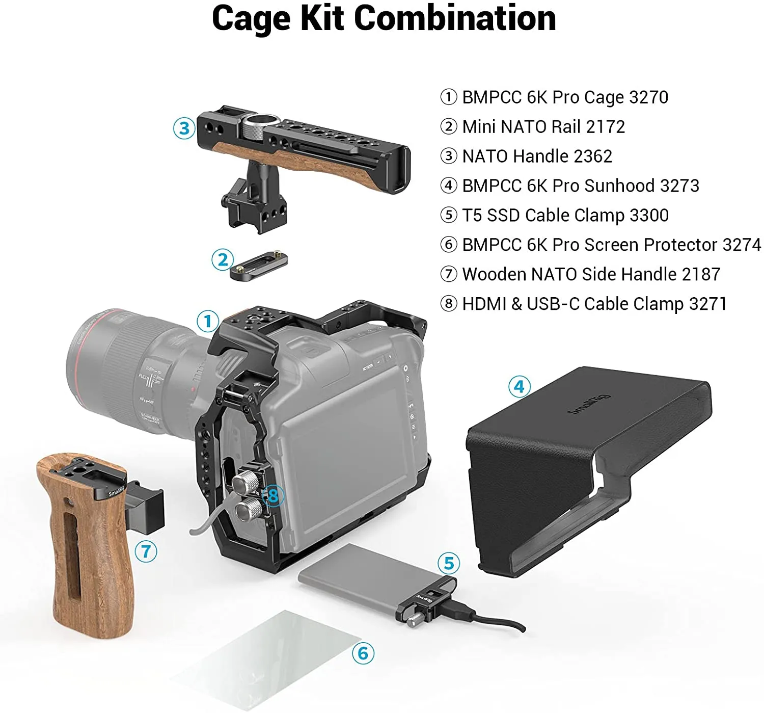 [CLEARANCE] SmallRig Professional Accessory Kit for Blackmagic Pocket Cinema Camera 6k Pro 3299