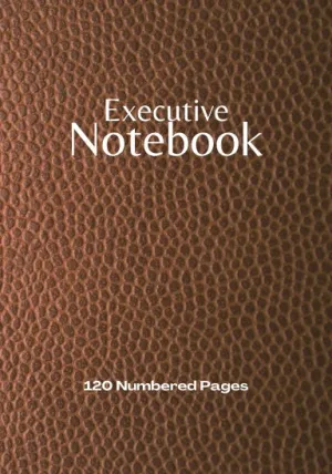 Coil Bound 7x10 Executive Notebook with 120 Numbered Pages