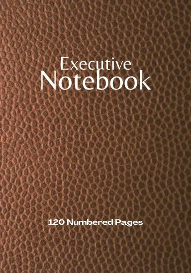 Coil Bound 7x10 Executive Notebook with 120 Numbered Pages