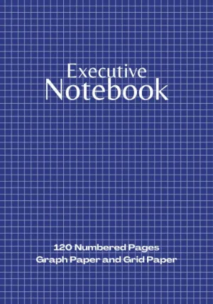 Coil Bound Executive Graph Paper Notebook with Numbered Pages