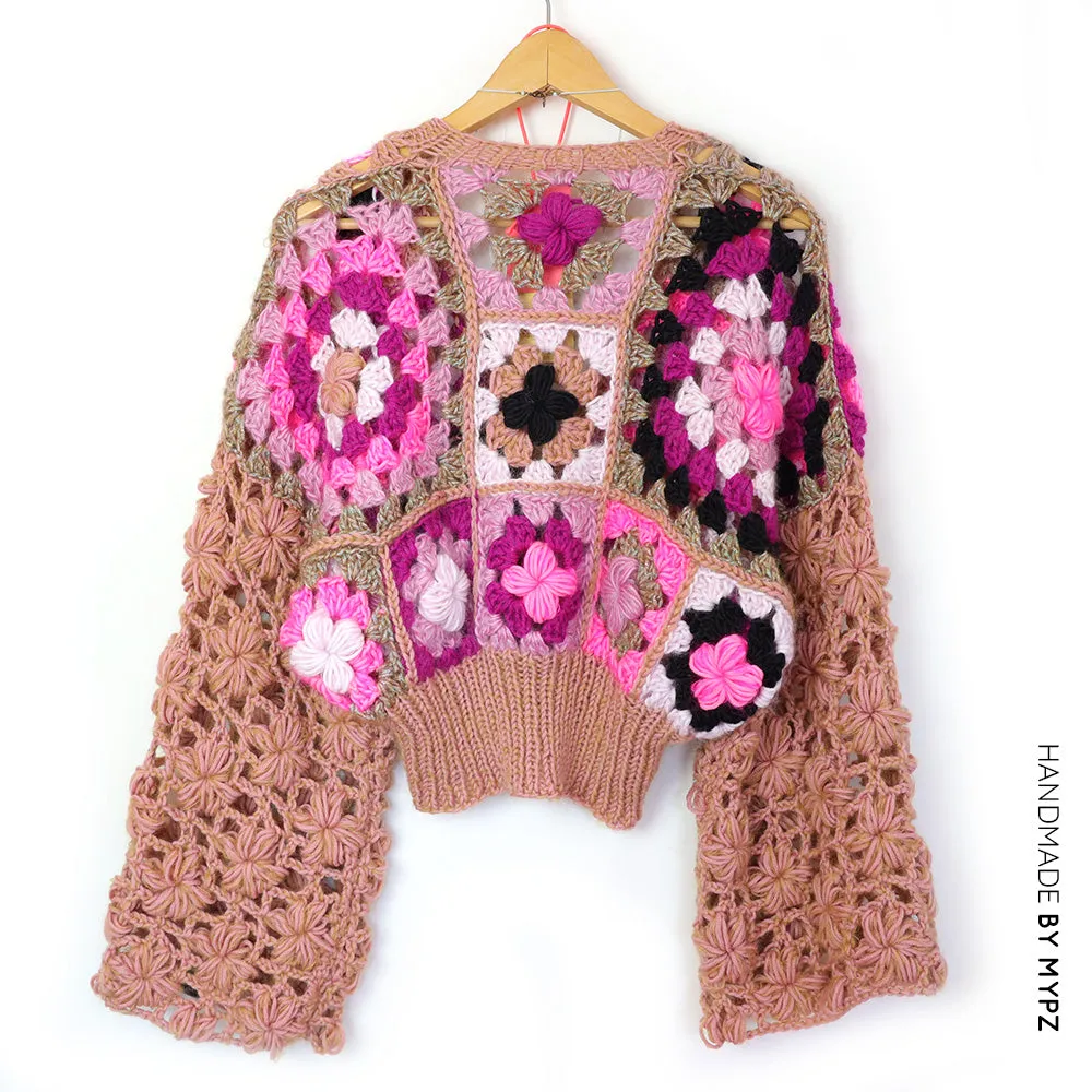 Crochet kit - 3D Flower Top Marley (ENG-NL)