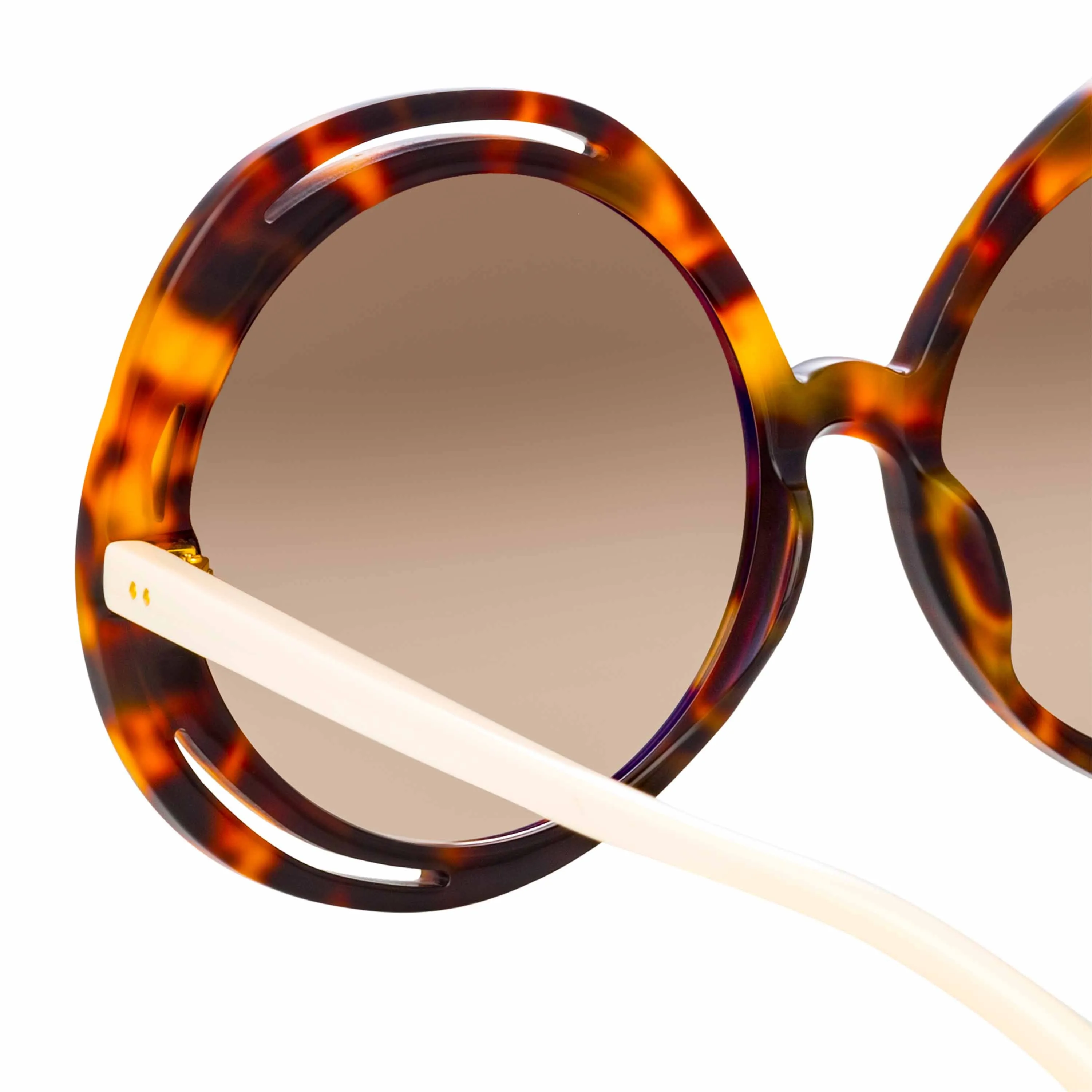 Ellen Round Sunglasses in Tortoiseshell