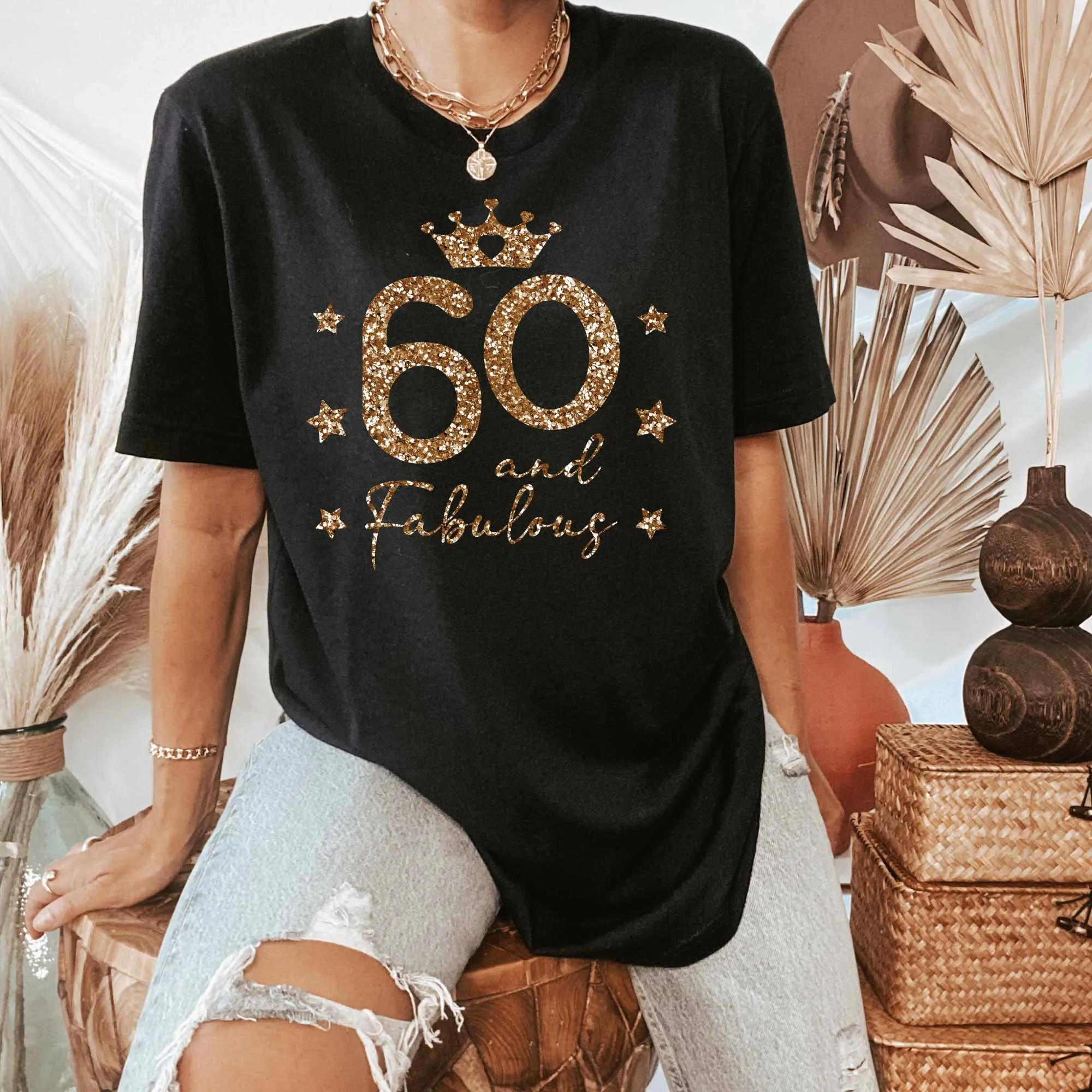 Fabulous at 60, 60 Birthday Shirt for Women, Gift for 60th Birthday Party