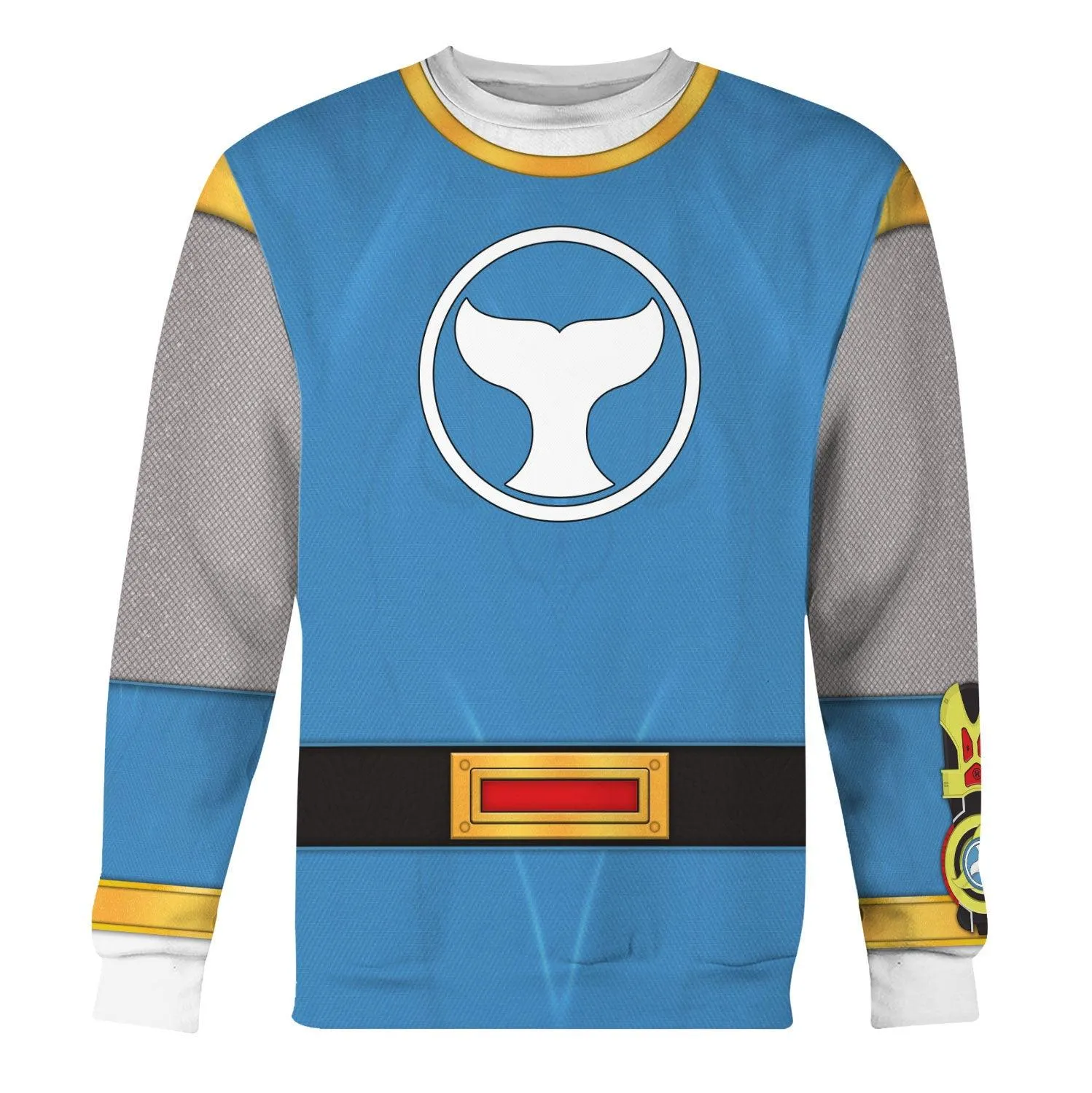 Gearhomie Power Rangers Ninja Storm Blue Ranger Hoodies Sweatshirt T-shirt Hawaiian Tracksuit