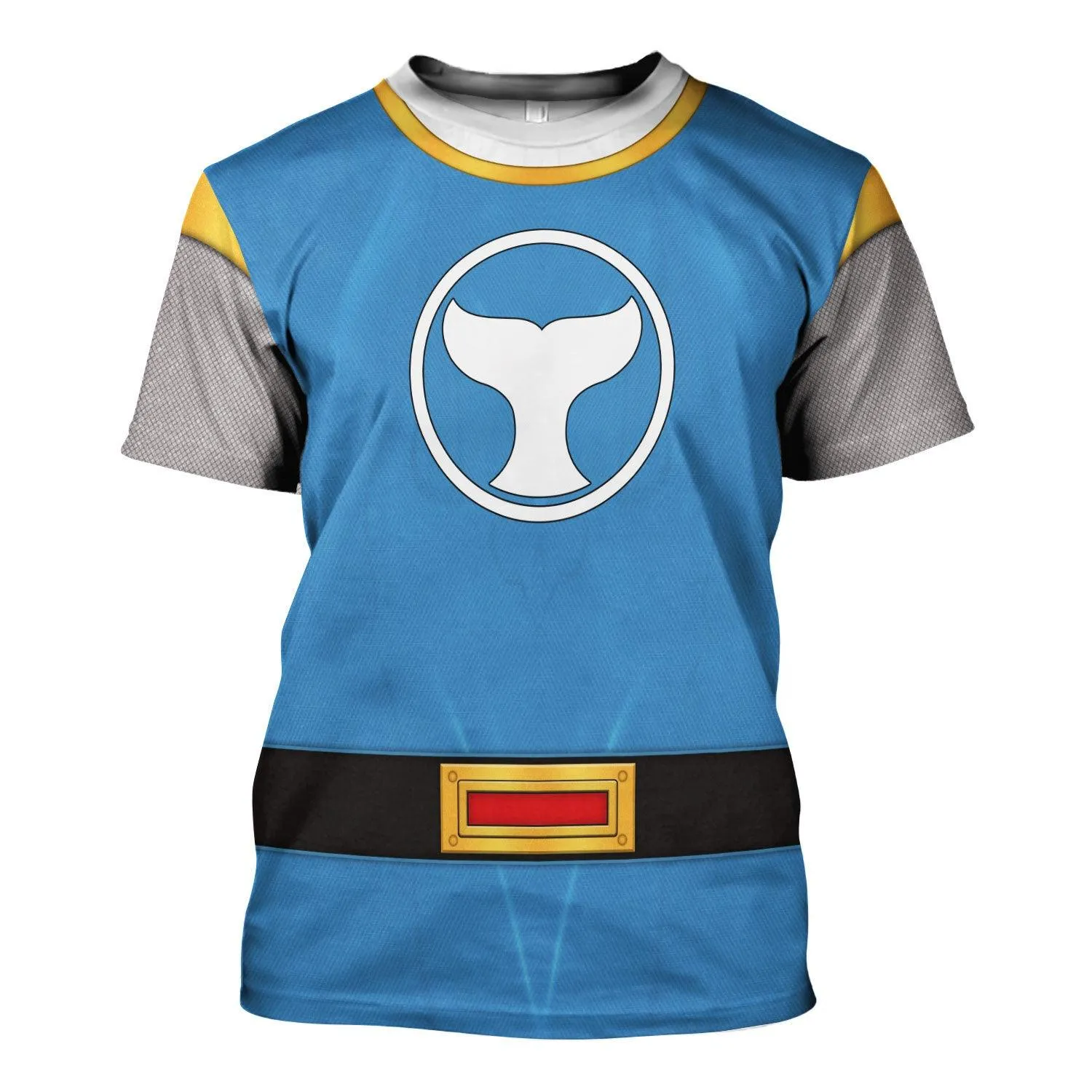 Gearhomie Power Rangers Ninja Storm Blue Ranger Hoodies Sweatshirt T-shirt Hawaiian Tracksuit