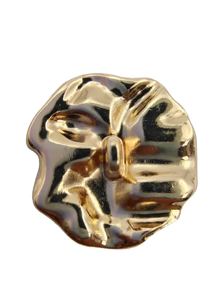 Gold Nugget Metal Shank Button (Pack of 8 Buttons)