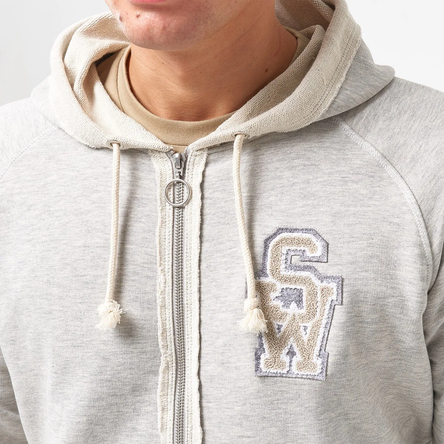 Golden Era Hoodie - Light Grey Marl