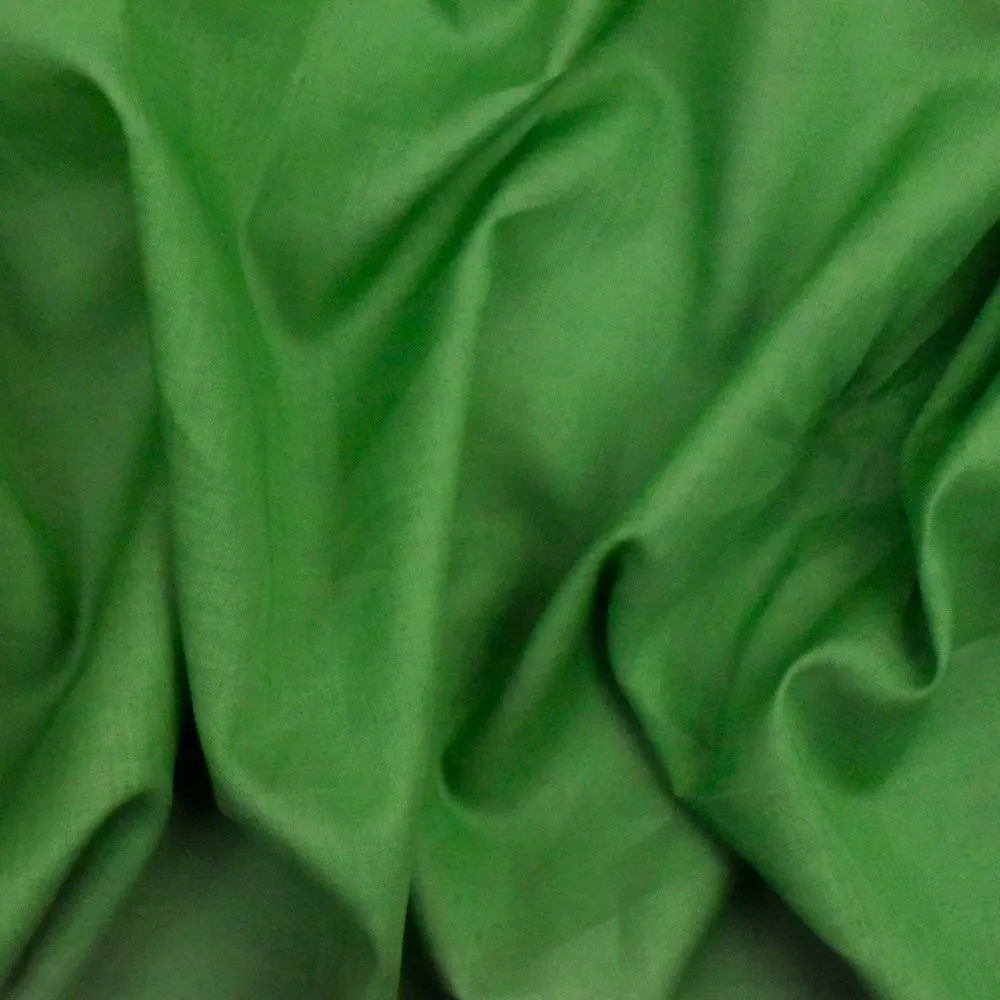 Grass Green Solid Cotton Lawn Woven Fabric