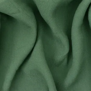 Green Famous Designer Viscose Pebble Crepe Faille Woven Fabric