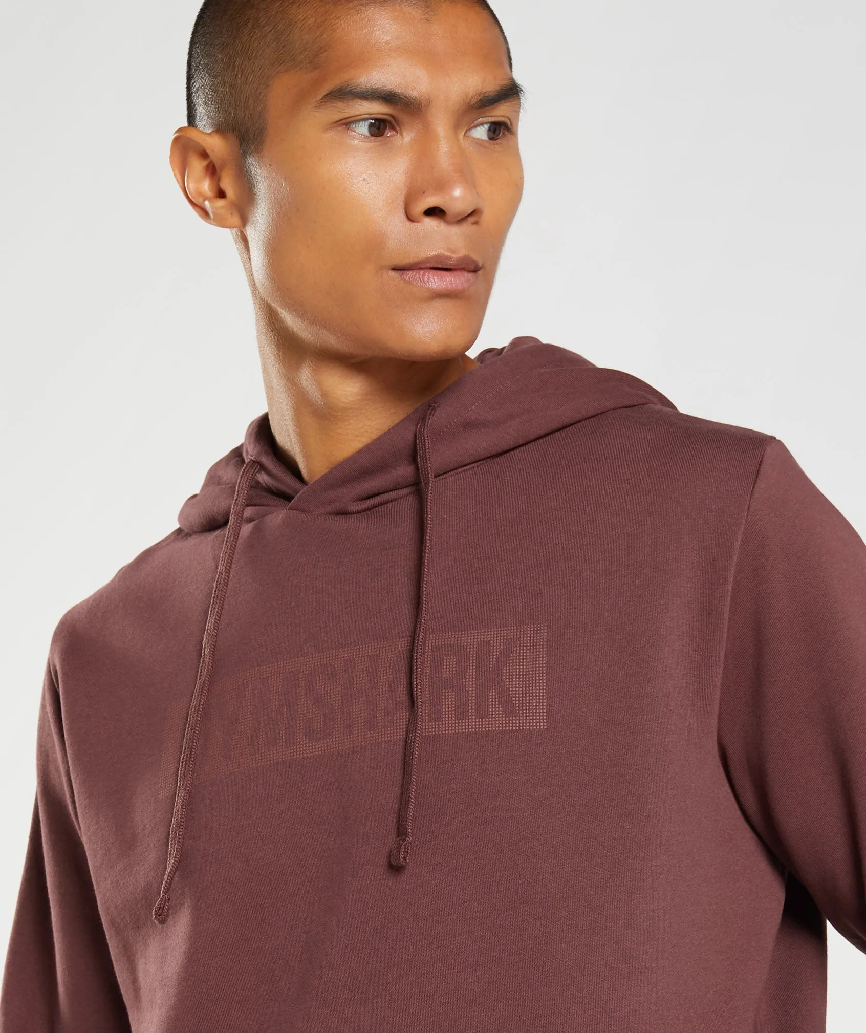 Gymshark Block Hoodie - Cherry Brown