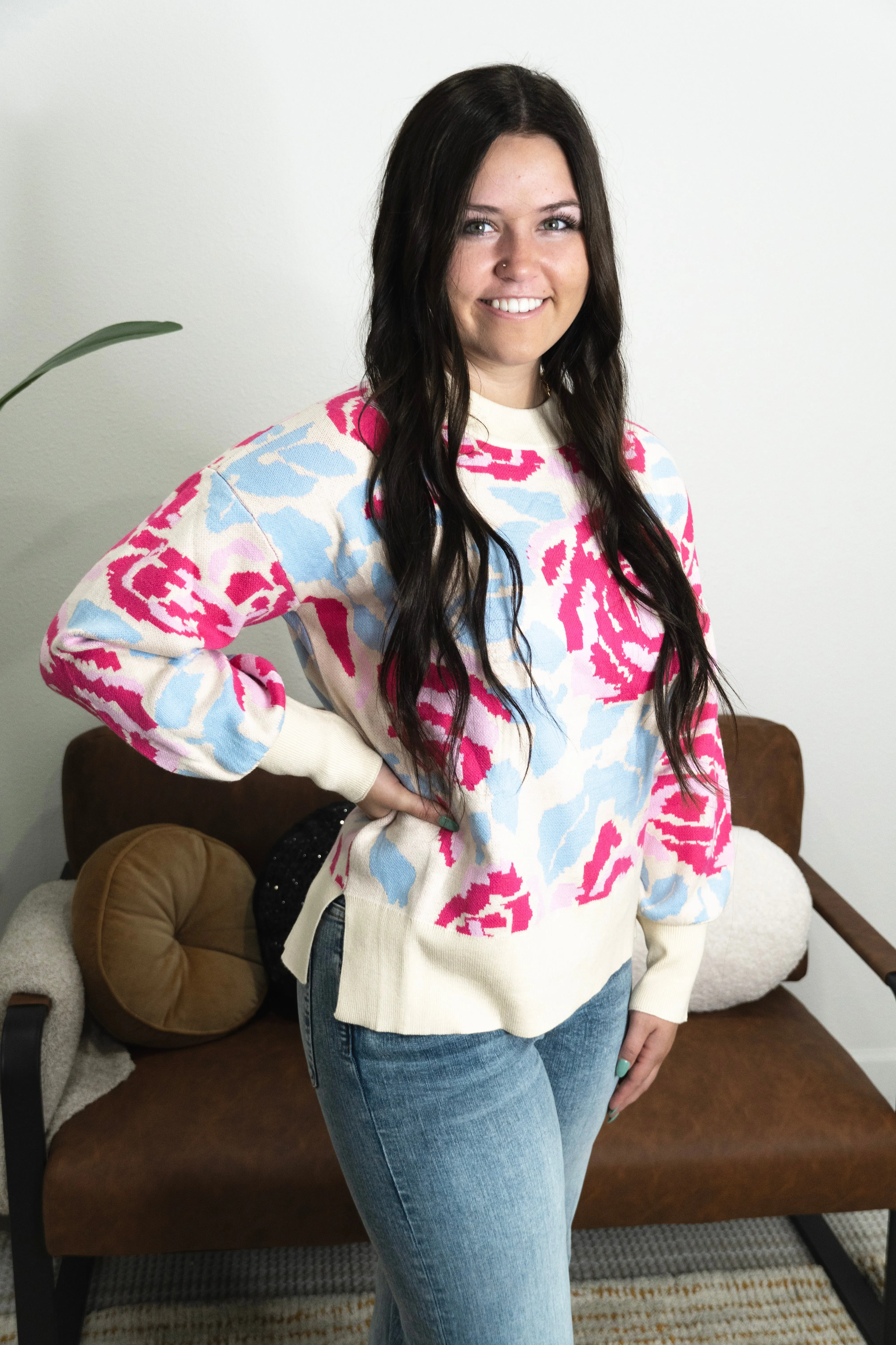 Hannah Floral Sweater