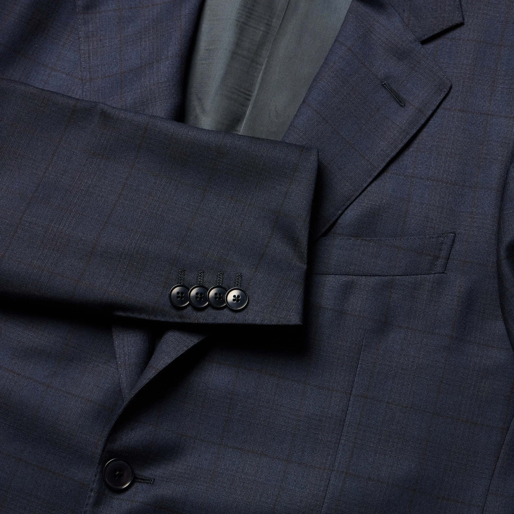 HENRY SARTORIAL HERITAGE Check Suit NAVY REG