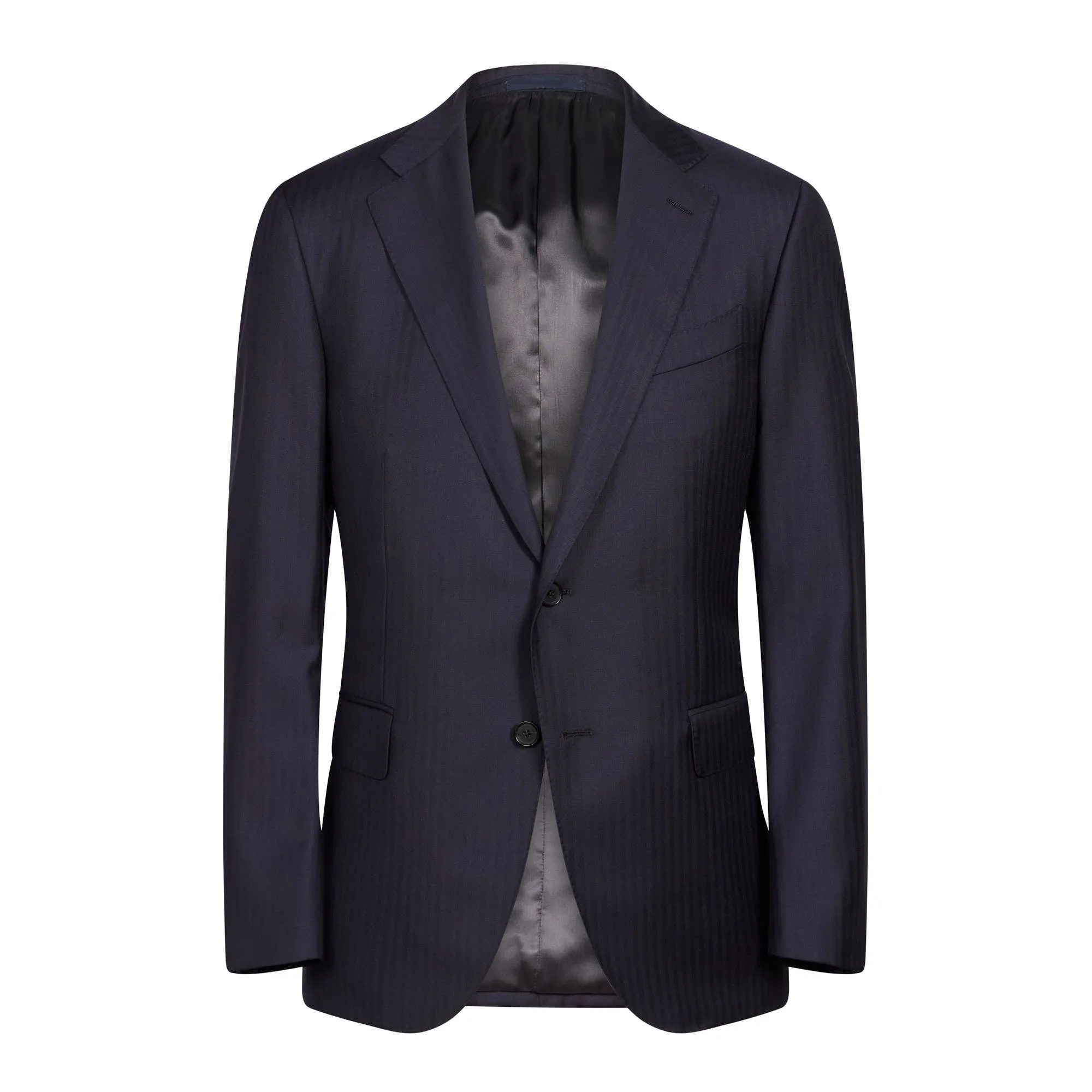 HENRY SARTORIAL X CARUSO Norma Single Breasted Wool Suit NAVY