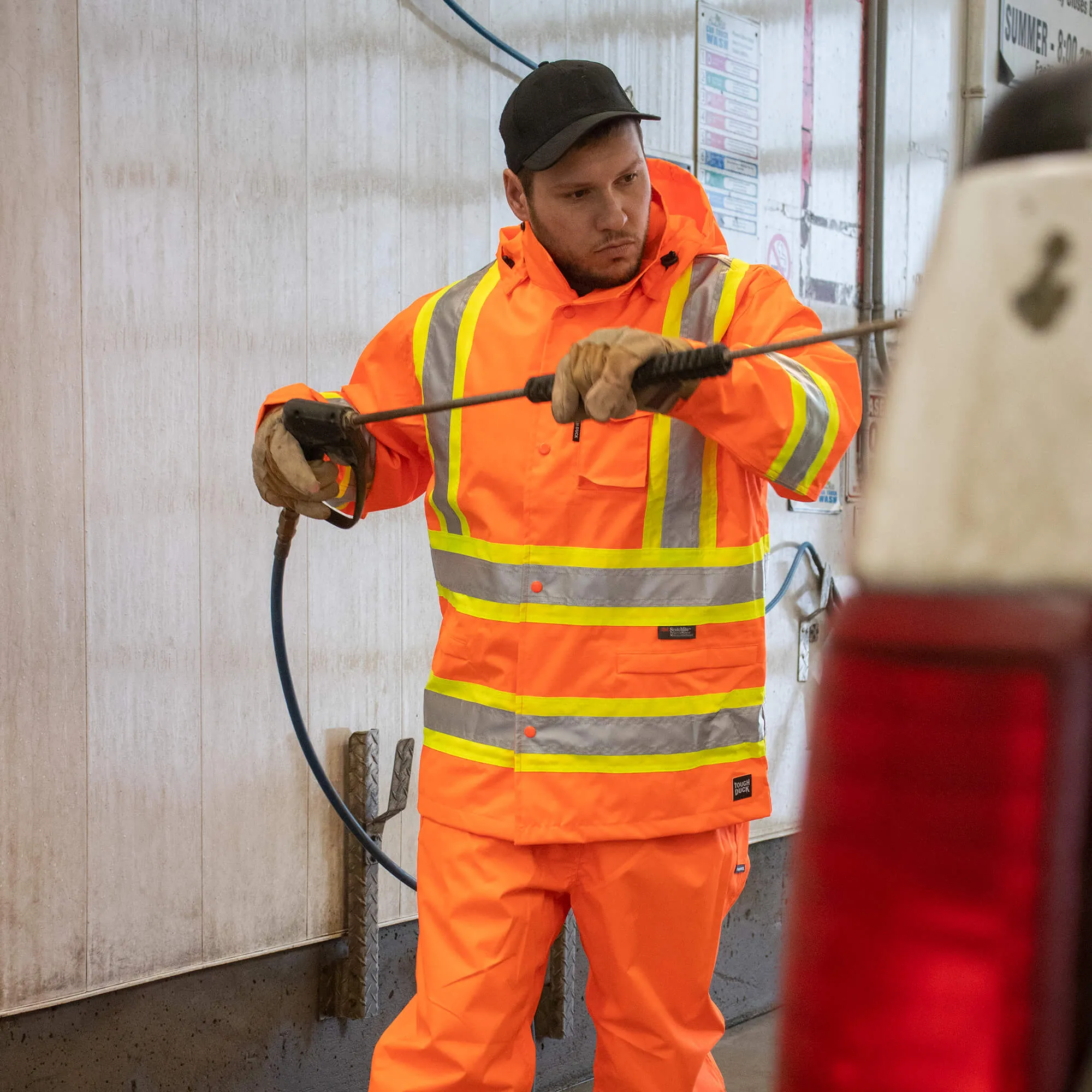 Hi-Vis Ripstop Safety Rain Pant by Tough Duck - Style S374