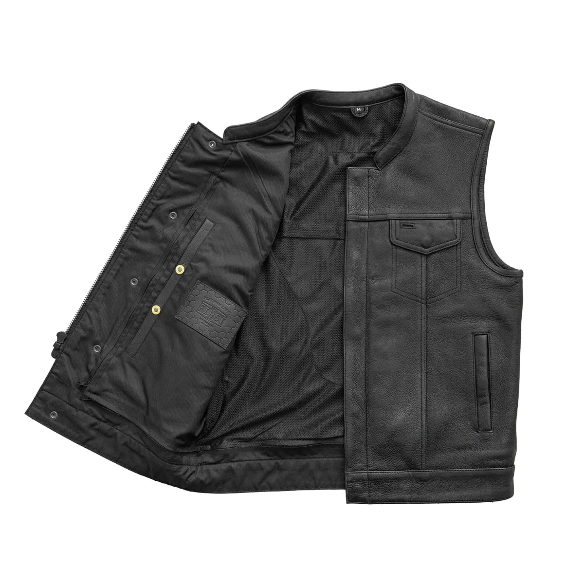 Hotshot Men's Motorcycle Leather Vest