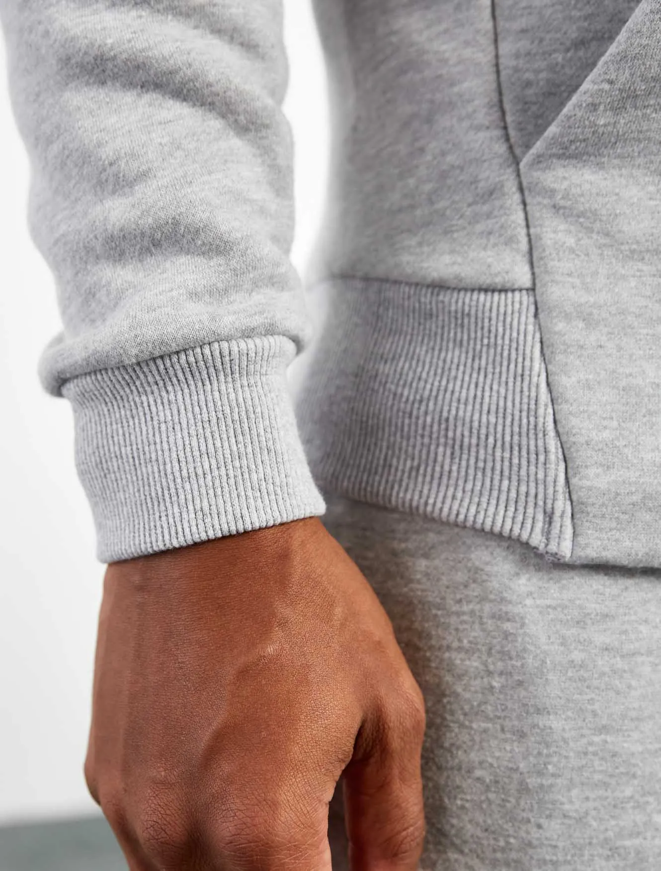 Icon Tapered Hoodie - Heather Grey