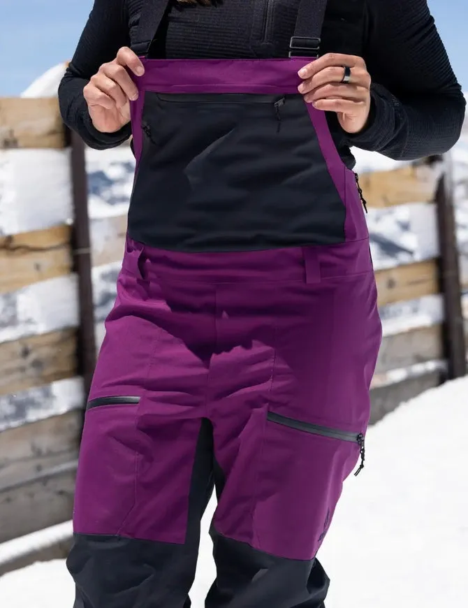 Jones Women's Mtn Surf Bib Pant 2025 | Deep Purple