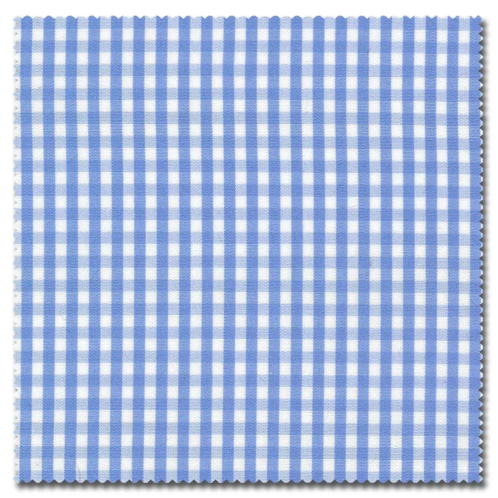 Light Blue Mini Gingham Shirt