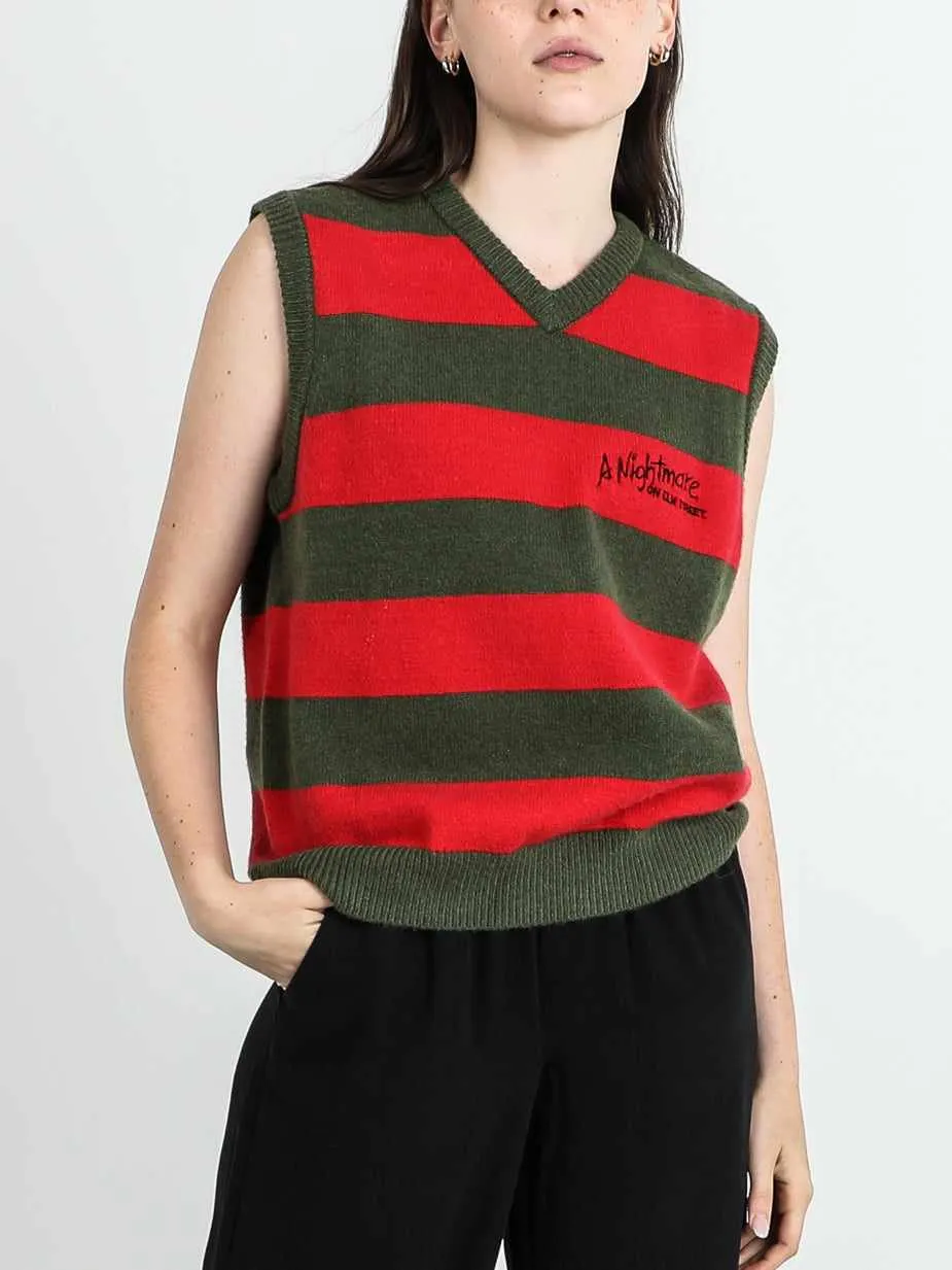 Logo Striped Sweater Vest