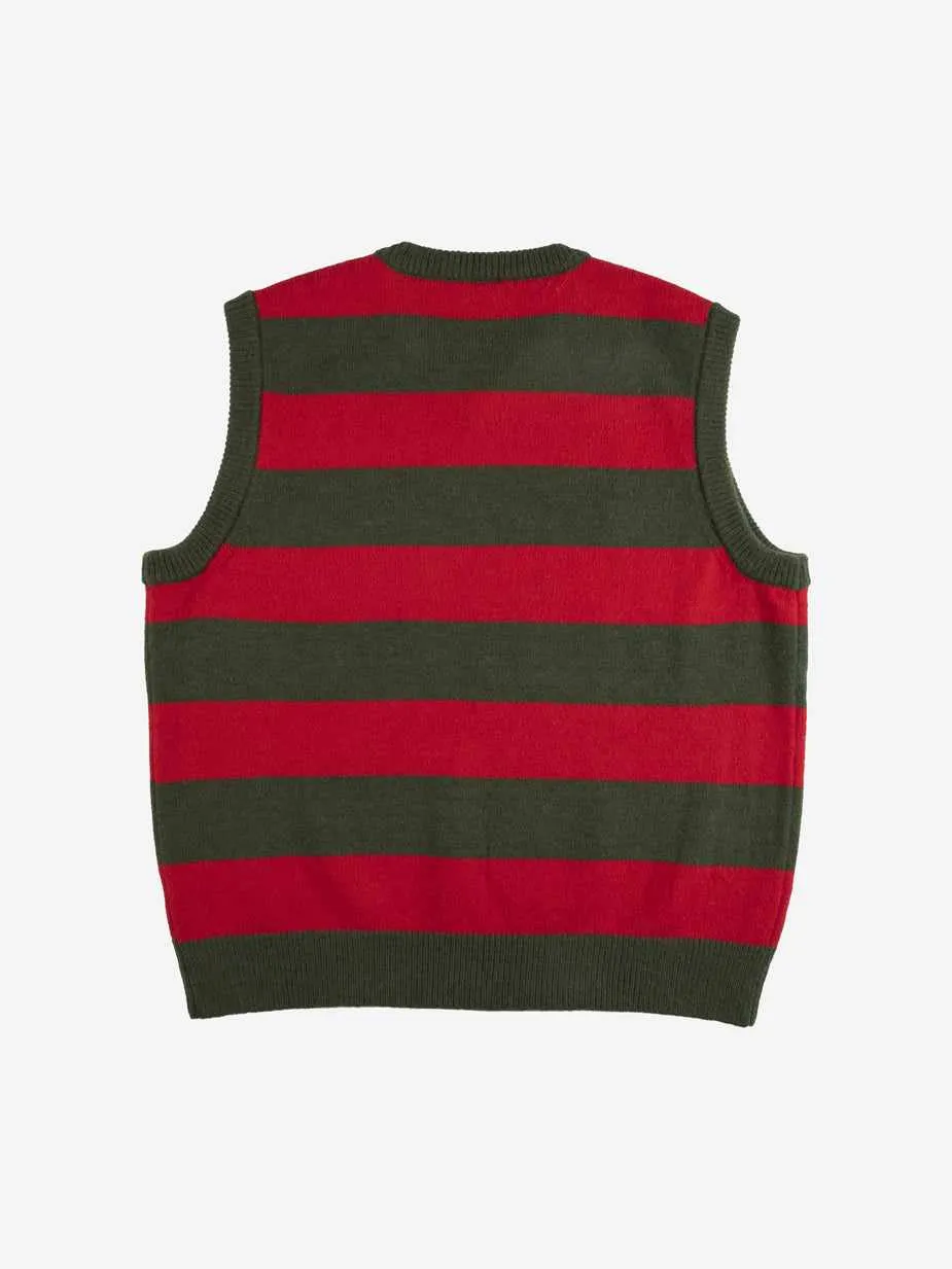 Logo Striped Sweater Vest