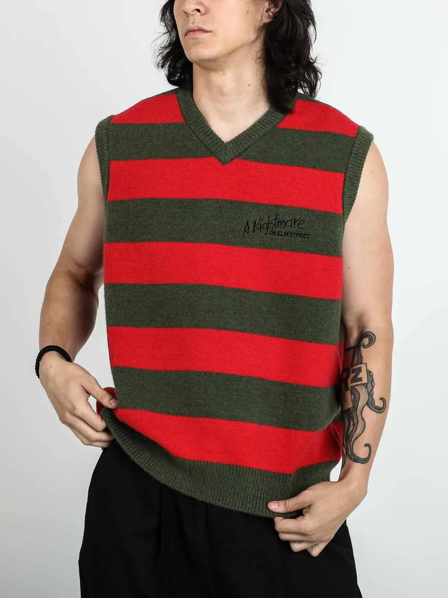 Logo Striped Sweater Vest