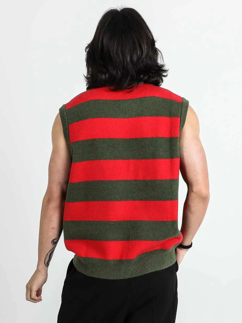 Logo Striped Sweater Vest