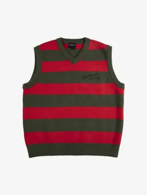 Logo Striped Sweater Vest