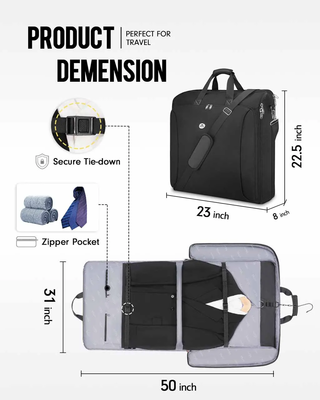 MATEIN Garment Bag for Travel