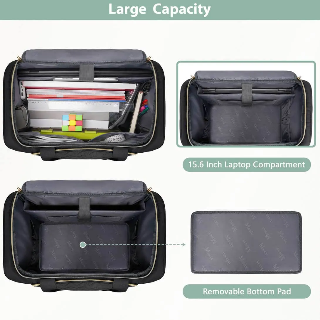 MATEIN Rolling Work Bag with Lunch Box