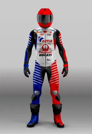 MotoGP Ducati 2022 Custom Design Racing Motorbike Custom Made Motorcycle Suit - Customization Available